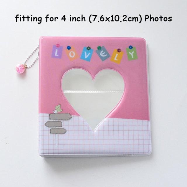 Hollow Heart Mini Photo Album - 50/100 Pockets
