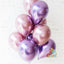 50/100pcs Globos de Látex Metálicos para Celebraciones