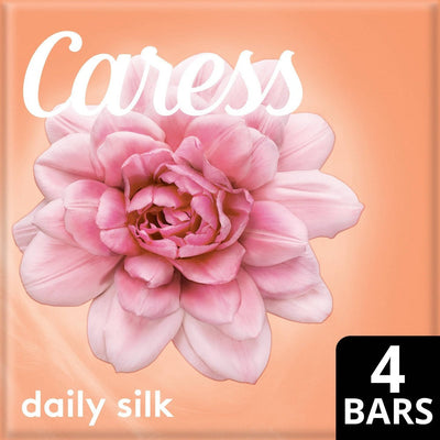 Caress Daily Silk Beauty Bar Soap - 4 Bars, 3.75 Oz Each