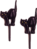 Black Cat Picks - Set of 144 Seasonal Ornaments