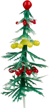 Piques de sapin de Noël 144 pièces - Accents décoratifs de 2-3/4"
