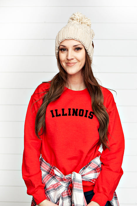 ILLINOIS Sweatshirt - Unisex Cotton Blend
