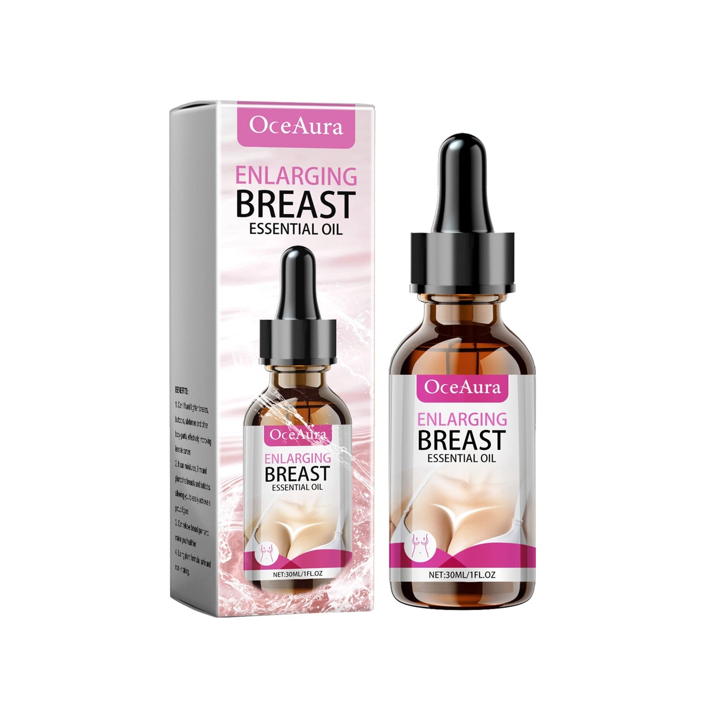 Oceaura Collagen Body Essential Oil Volumizing Lift Chest And Butt Firming Body Sculpting Massage Oil - Korvel