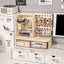 Premium Desk Organizer with Hook Drawer and Card Display Stand