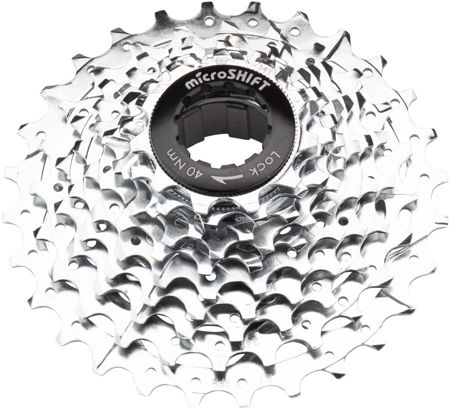 Cassette microSHIFT G10 - 10 Vitesses 11-28t Chromé Argenté