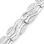 0.84 Carat Genuine White Diamond Sterling Silver Bracelet