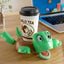 3D - printed Panicked Turtle Coaster: Insulated, for stress relief, doubles as mug base decor - Korvel