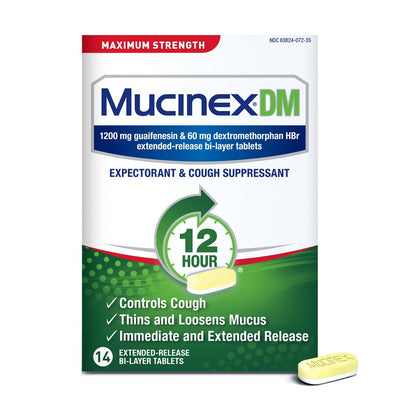 Mucinex Maximum Strength Expectorant & Cough Suppressant Tablets