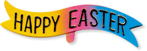 Happy Easter Rainbow Banner - 24 Pack