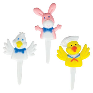 Duck, Chick & Bunny Picks - Assortment - 72 Count