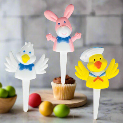 Duck, Chick & Bunny Picks - Assortment - 72 Count