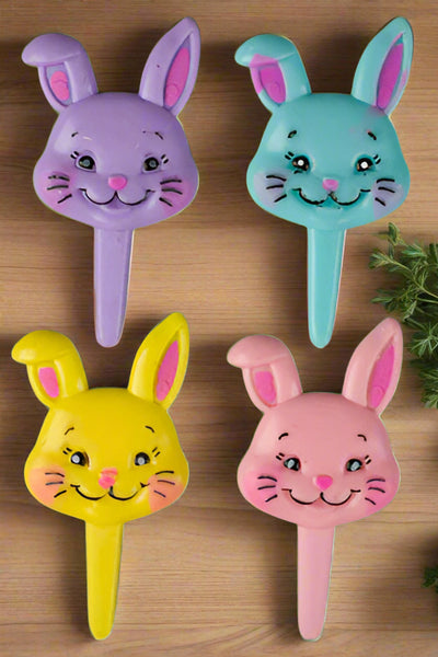 Puffy Bunny Picks Assortment - 72 Count, 2.5" Size