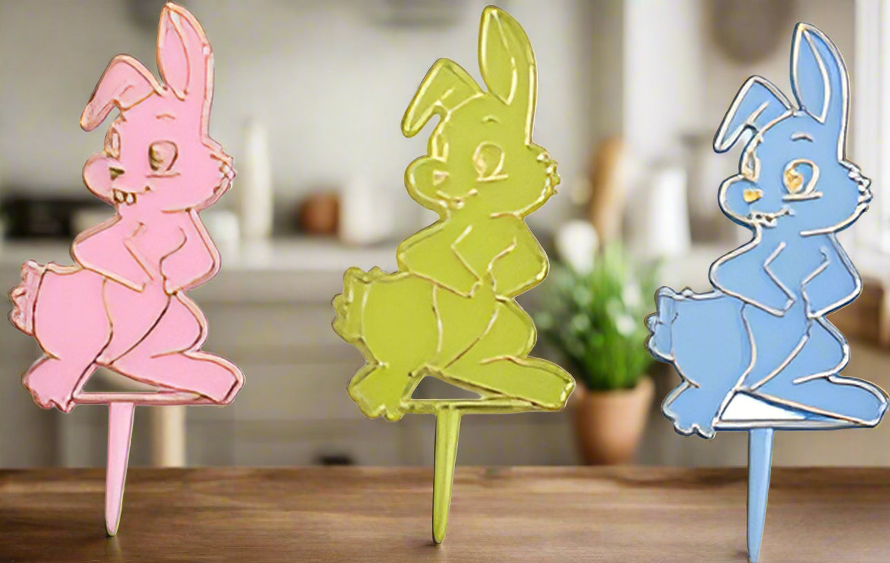 Assorted Rabbit Cocktail Picks - 2.5" High
