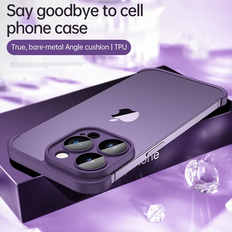 Luxury With Lens Protector Corner Pad Soft Silicone Case For iPhone 15 14 Pro Max Shockproof Phone Cover For iPhone 15 12 13 14 - Korvel