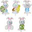 Picks 3D Felices de Conejo de Pascua - Juego Variado de 12 o 48