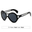 New European and American Sunglasses for Women UV400 Fashion Double Beam Round Frame Personalized PC Hollow Sunscreen Sunglasses - Korvel