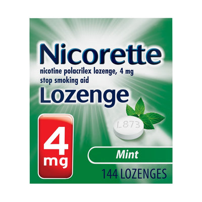 Nicorette Nicotine Lozenges, 4mg Mint - Smoking Cessation Aid