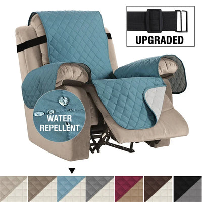 Waterproof Recliner Cover Snap Fixed Pet Dog Kids Sofa Mat Couch Slipcovers For Living Room Dustproof Furniture Protector Covers - Korvel