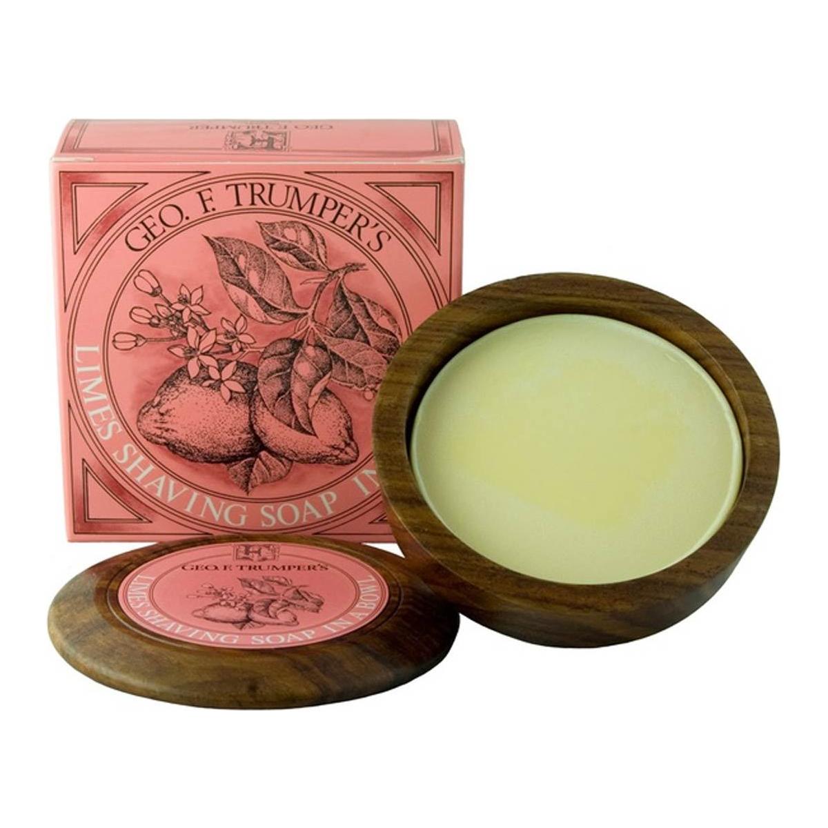 Jabón de Afeitar Limas Geo. F. Trumper en Tazón de Madera 80g