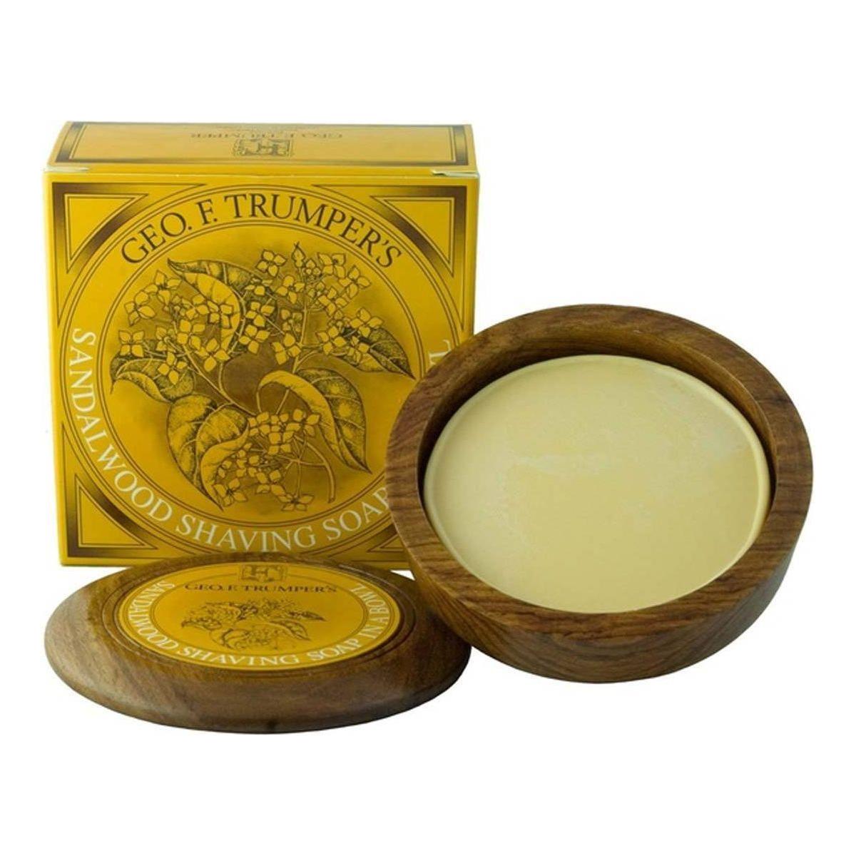 Savon à raser Sandalwood en bol en bois Geo. F. Trumper 80g