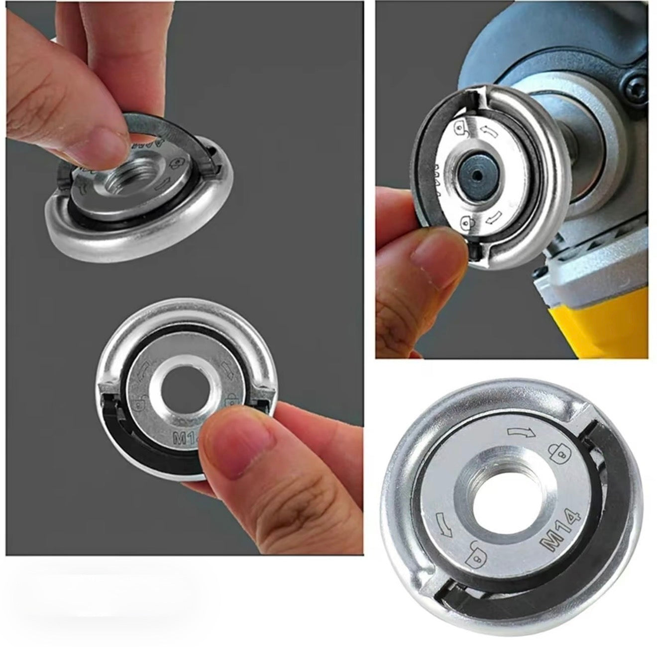QuickLock Grinder Nut - Heavy-Duty Tool Accessory