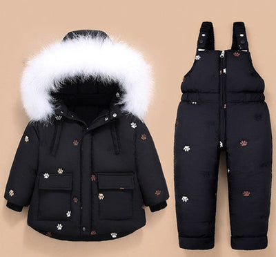 Children's Down Jacket Suit - Stylish Winter Outerwear