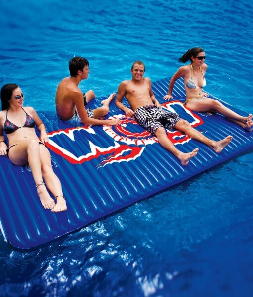 Camino y Lounge Flotante WOW Watersports para Piscina y Lago - Rojo