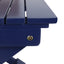 Outdoor Folding Wooden Side Table, Navy Blue, 15"D x 22.75"W x 18.25"H - Korvel