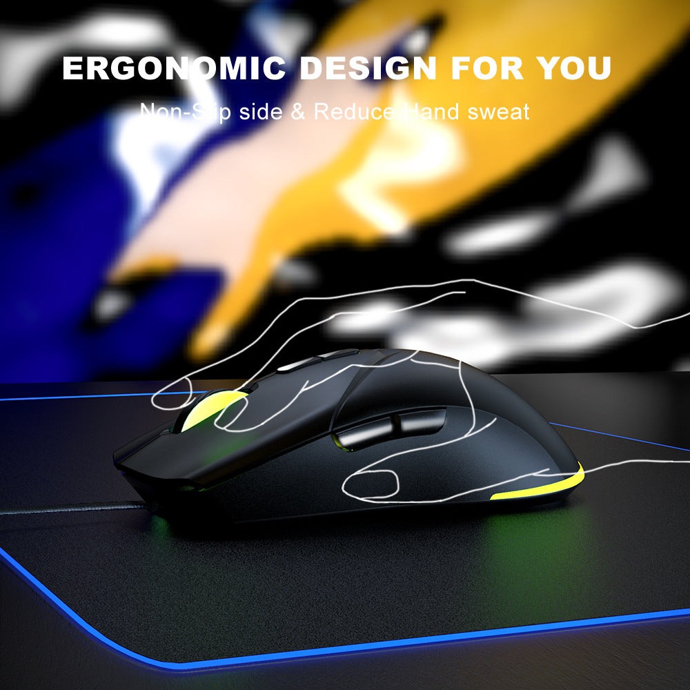 Souris de jeu filaire 7D Youbat - Précision 7200 DPI