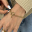 18K Gold-Plated Stainless Steel Letter L Bracelet - Korvel