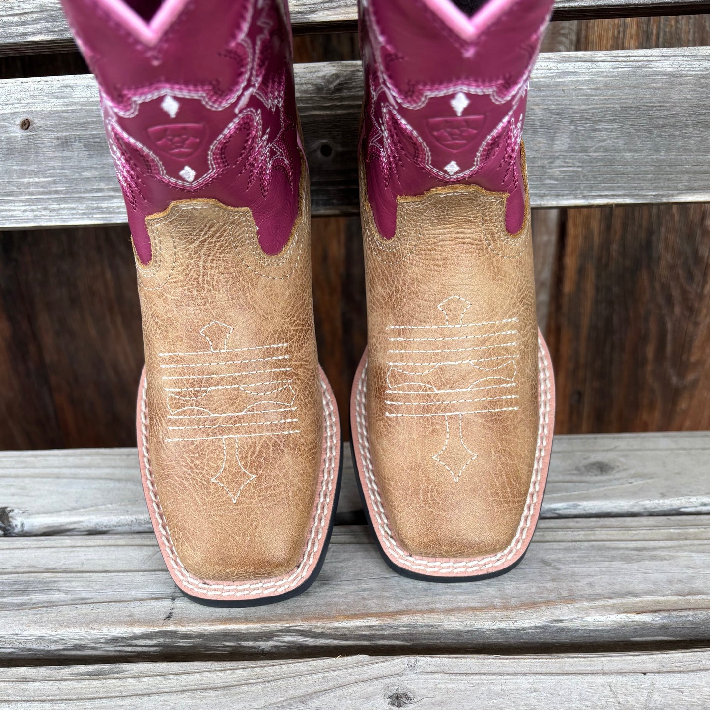 Ariat Kids' Pink Western Boots - Stylish & Durable - Korvel