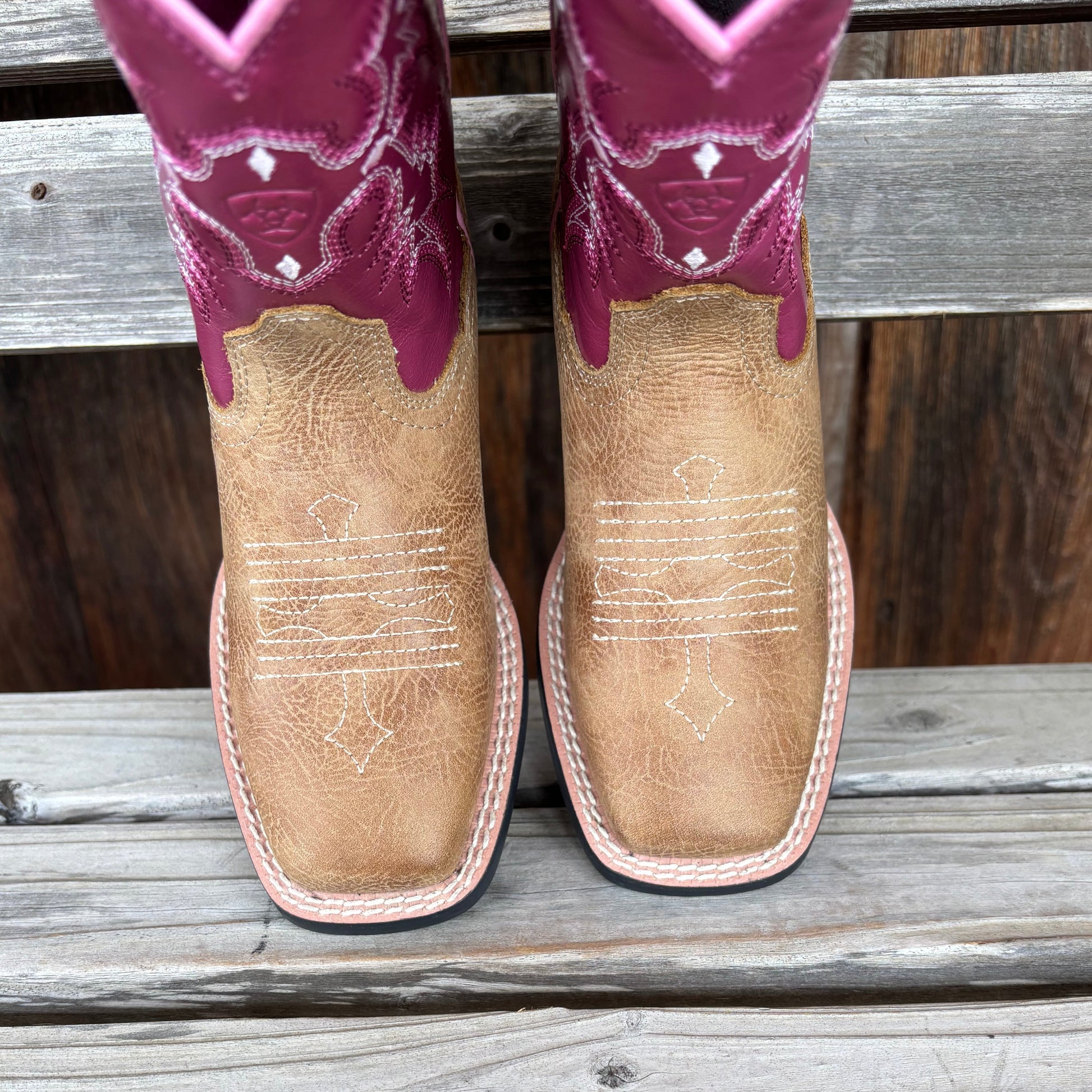 Ariat Kids' Pink Western Boots - Stylish & Durable - Korvel