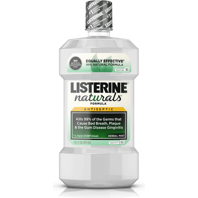 Listerine Naturals Herbal Mint Antiseptic Mouthwash - 1 L