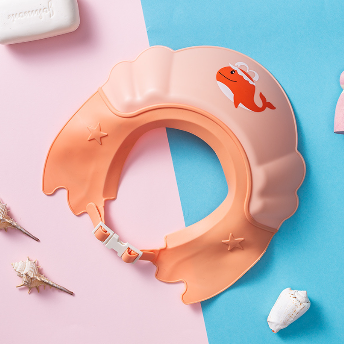 Baby Shampoo God Ear Protector Shampoo Hat Adjustable Infant Child and Toddler Waterproof Shower Shampoo Hat - Korvel