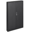 Metal storage cabinet with locked door and adjustable shelf foldable storage cabinet black - Korvel