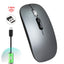 Rechargeable wireless mouse with 2.4G mute and one click return to desktop office mouse with built-in lithium battery - Korvel