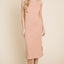 Vestido Midi Sin Mangas de Punto Acanalado Elegante para Mujeres