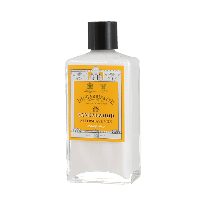 Lait après-rasage Sandalwood de D. R. Harris & Co