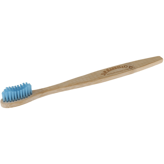 D.R. Harris Medium Blue Bristle Toothbrush