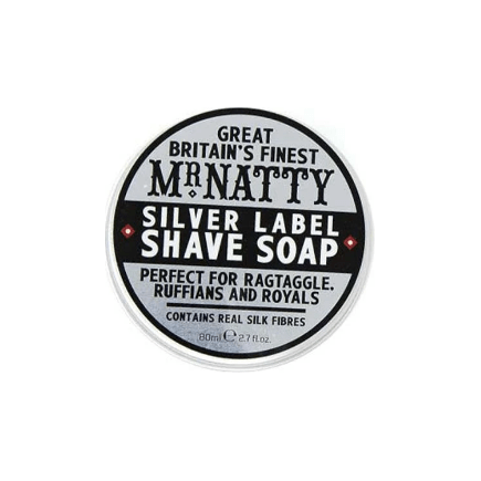 Jabón de Afeitar Silver Label de Mr. Natty - 2.7 Oz