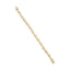 10k Yellow Gold Plated Sterling Silver Diamond Link Bracelet