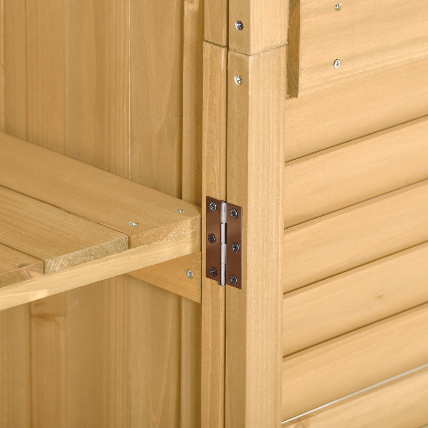 Premium Wooden Garden Shed - 3-Tier Outdoor Storage Cabinet