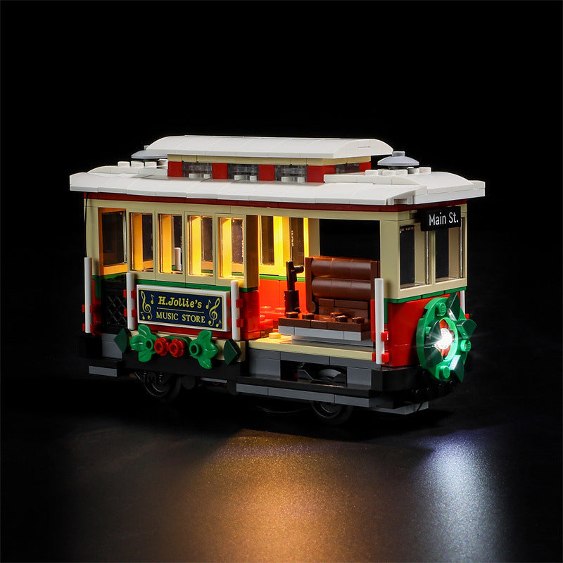 YEABRICKS is compatible with LEGO 10308 Festival Street building blocks, LED lighting, Christmas series toy lights - Korvel