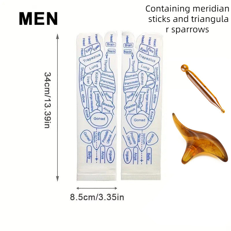 Warp socks English acupoint socks meridian socks massage socks - Korvel