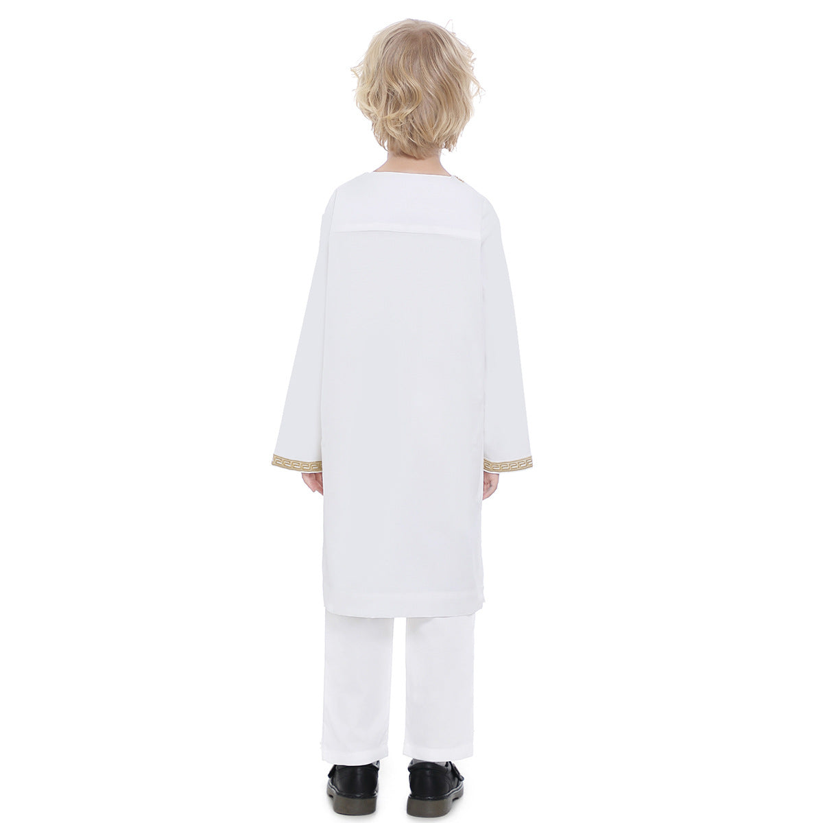 Middle Eastern teenage boy embroidered robe set - Korvel
