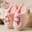 Chaussons Bonhomme de Neige - Chaussures d'Hiver en Peluche Antidérapantes