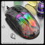Luminous wireless Bluetooth the third mock examination transparent RGB mechanical mouse game video game mute mouse - Korvel