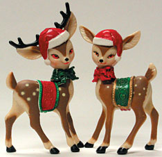 Oasis Supply 4" Elegant Christmas Reindeer Cake Toppers