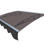 DA4734W Series Door Window Awning Made of 0.137 Inch Thick Crystal Polycarbonate Sheet in size of 47" Wide x 34" Brown Roof - Korvel