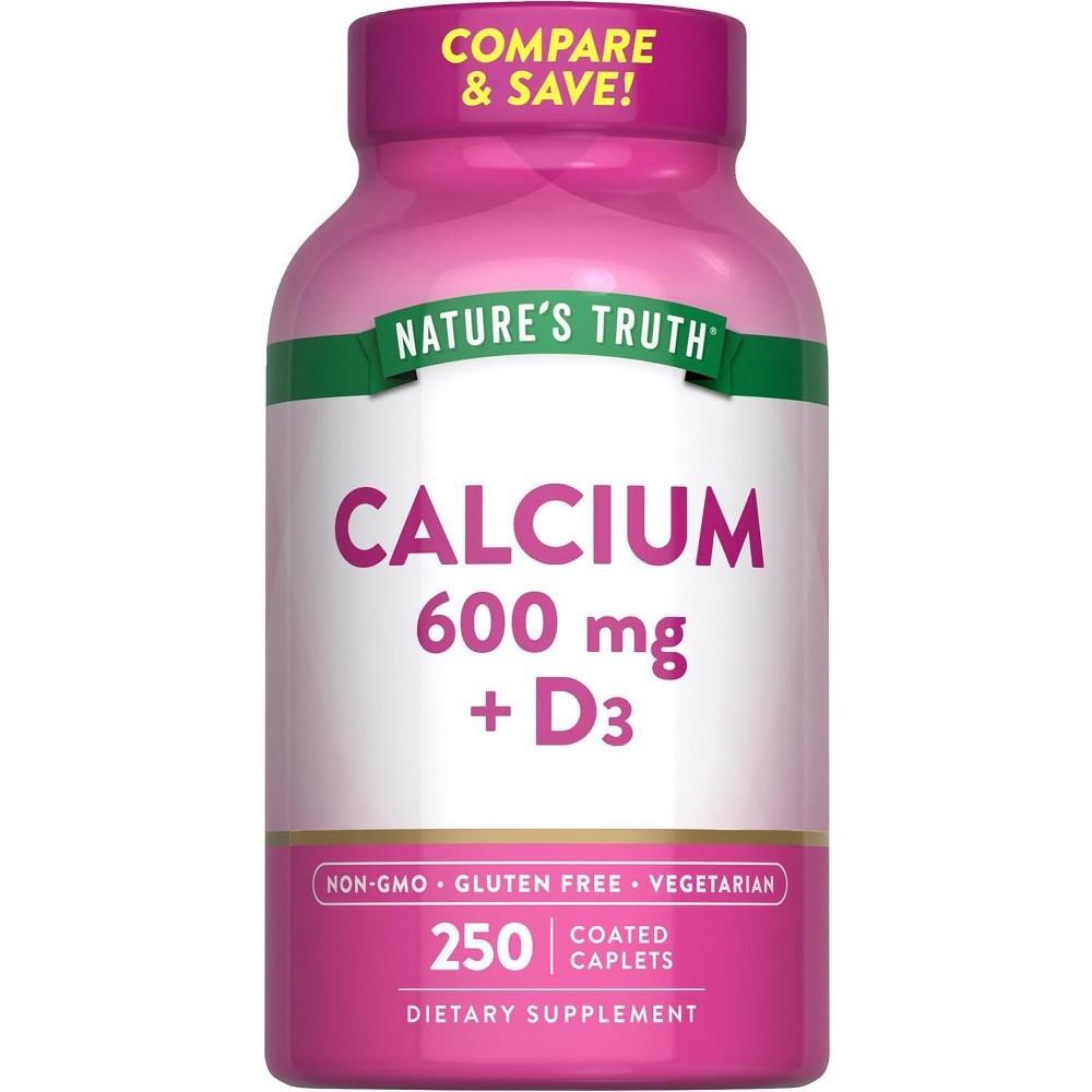 Calcio 600 Mg con Vitamina D3 de Nature's Truth